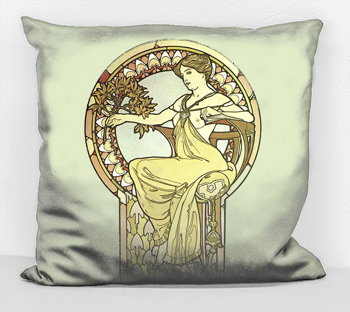 Povlak na polštář - obraz Alfons Mucha 30