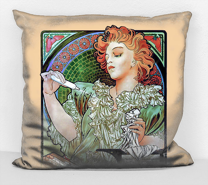 Povlak na polštář - obraz Alfons Mucha 35