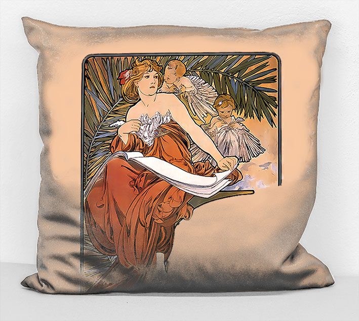 Povlak na polštář - obraz Alfons Mucha 38