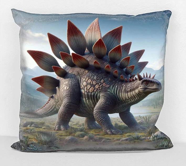 Povlak na polštář - stegosaurus 3