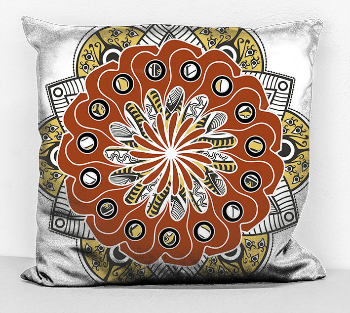 povlak na polštář - mandala 25