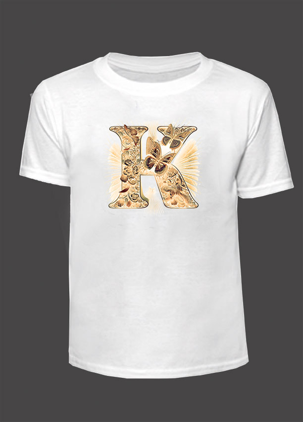 Tričko s monogramem K 2