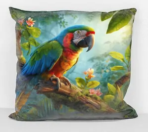 povlak na polštář - papoušek 2