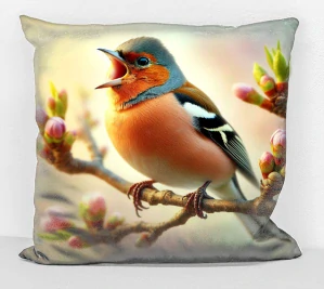 povlak na polštář - pěnkava 2