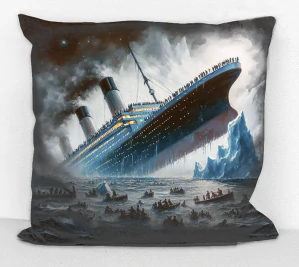 Povlak na polštář - Titanic se potápí