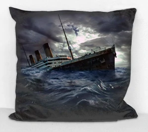 Povlak na polštář - Titanic se potápí 2