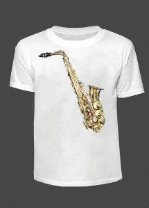 Tričko - saxofon
