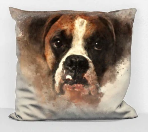 povlak na polštář - pes boxer