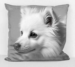 povlak na polštář - pes japonský špic