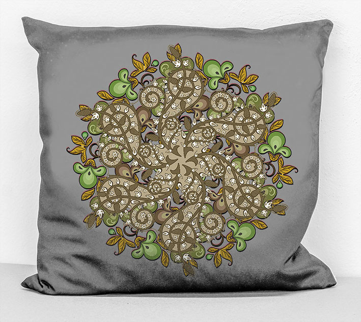 povlak na polštář - mandala 45