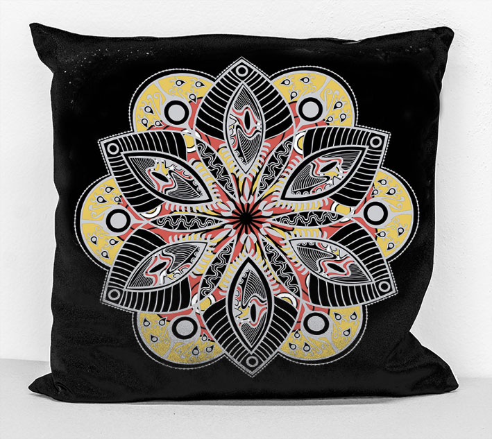 povlak na polštář - mandala 66