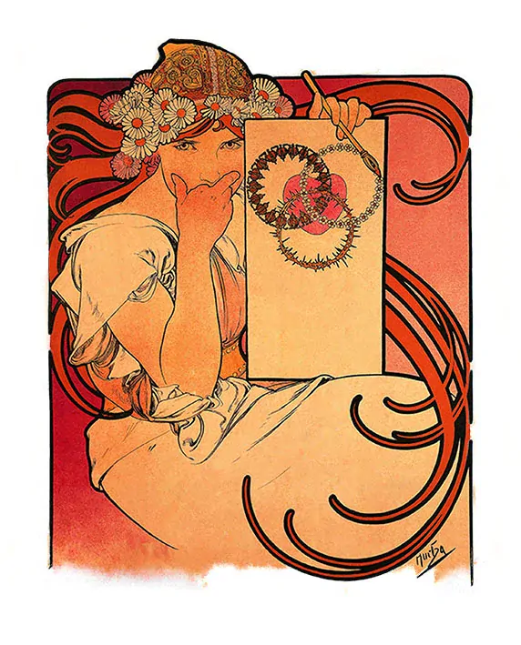 Tričko - Alfons Mucha 1