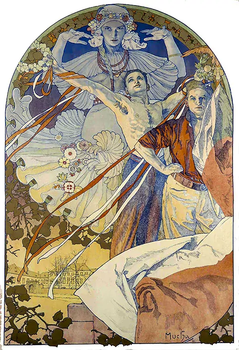 Tričko - Alfons Mucha 5
