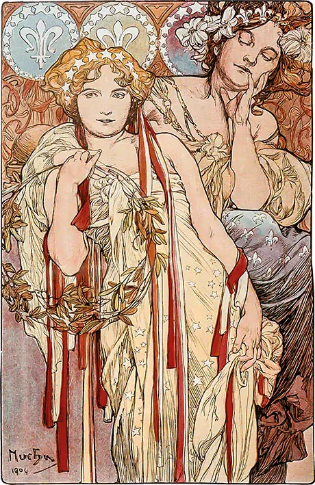 Tričko - Alfons Mucha 20