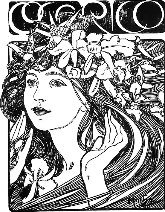Tričko - Alfons Mucha 34