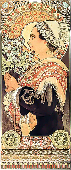 Tričko - Alfons Mucha 77