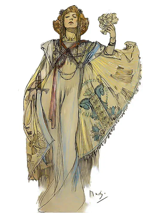 Tričko - Alfons Mucha 105