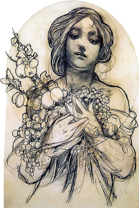 Tričko - Alfons Mucha 124