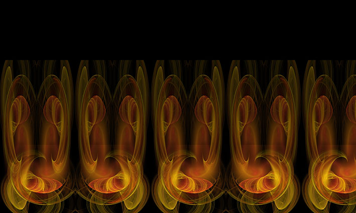 Bordura po metráž 44 - zářivé siločáry