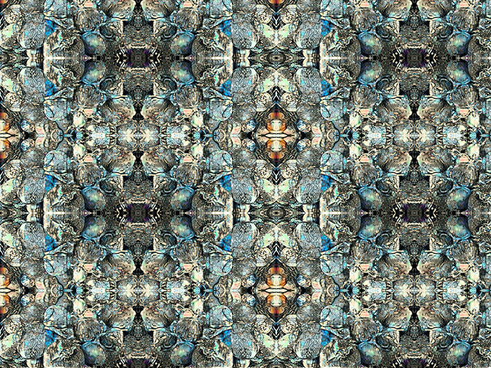 Metráž 66 - modrý kaleidoskop