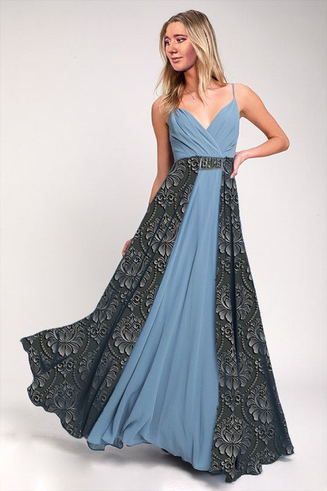 Metráž 72 - šedý ornament