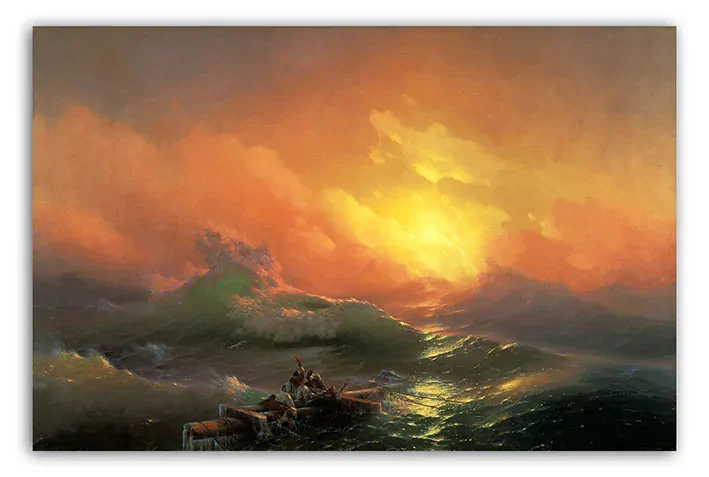 Tričko - Ajvazovskij - devátá vlna