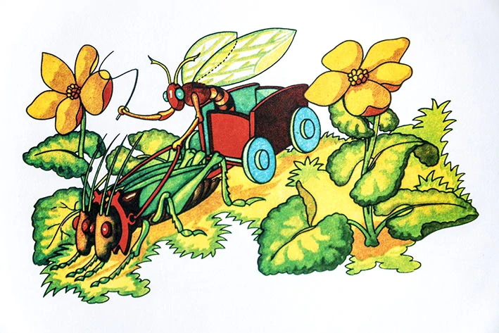 Tričko - komár jede na vozíku