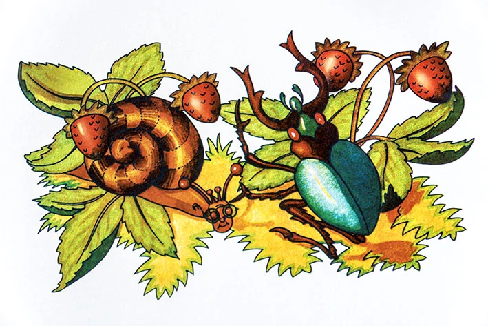 Tričko - šneček Loudal a roháč