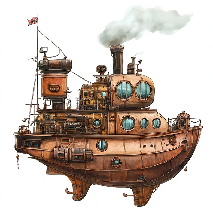 Tričko - parní vzducholoď