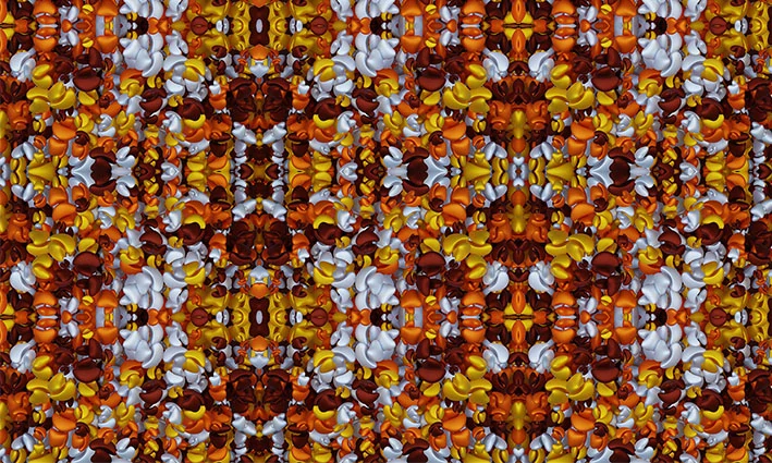 Metráž 79 - barevné fazole