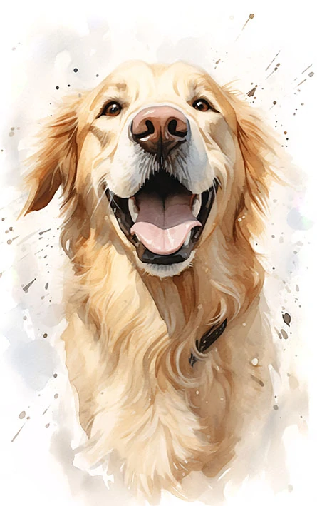 Tričko - pes zlatý retrívr