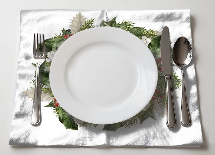 Ubrousek prostírání vánoční 8 - 3 ks