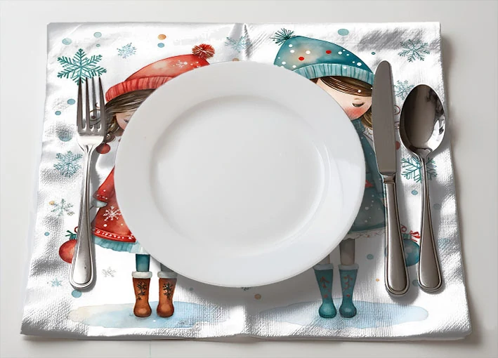 Ubrousek prostírání vánoční 11 - 3 ks