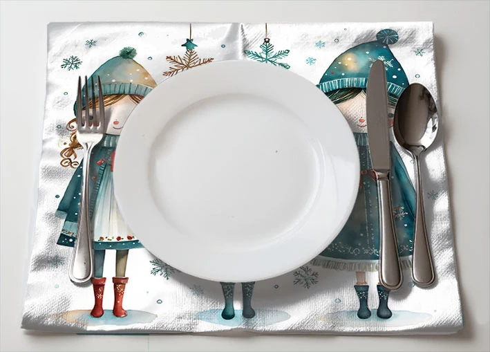 Ubrousek prostírání vánoční 14 - 3 ks