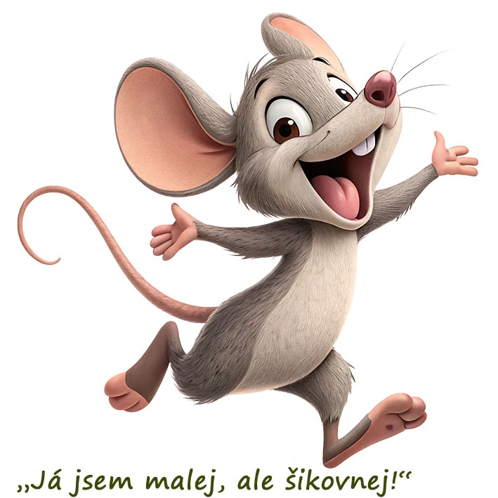 Tričko - vtípky - „Já jsem malej, ale šikovnej!“