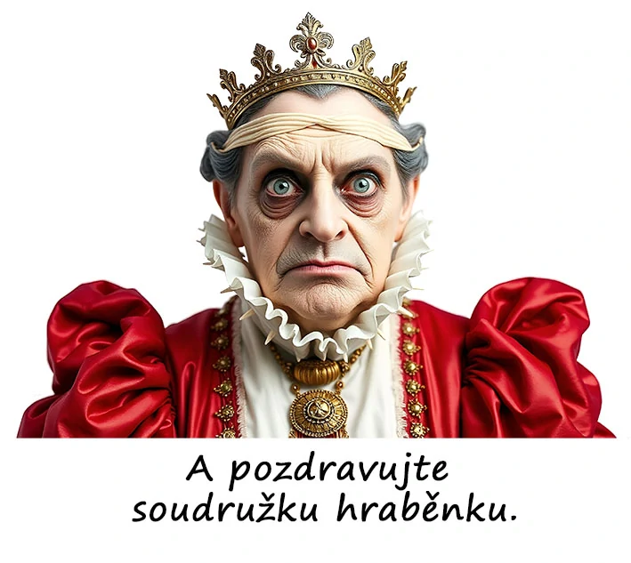 Tričko - vtípky - A pozdravujte soudružku hraběnku.