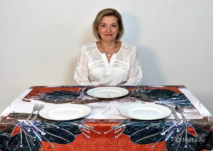 Ubrus se stylizovanými květinami - vzor 6