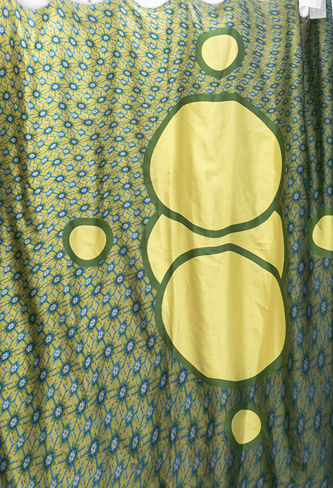 Látka - motiv - vznik života - vzor 705 (rozměr 150 x 149 cm)