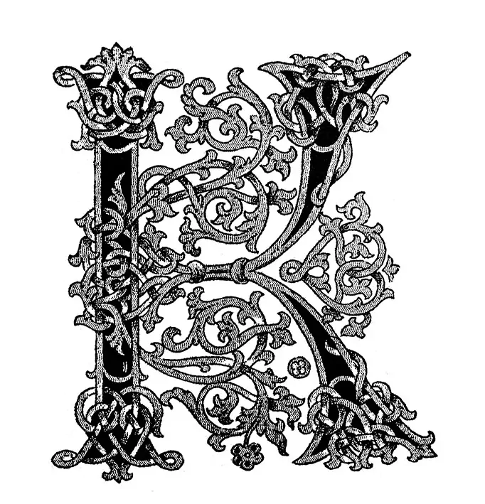 Tričko s monogramem K