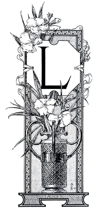 Tričko s monogramem L