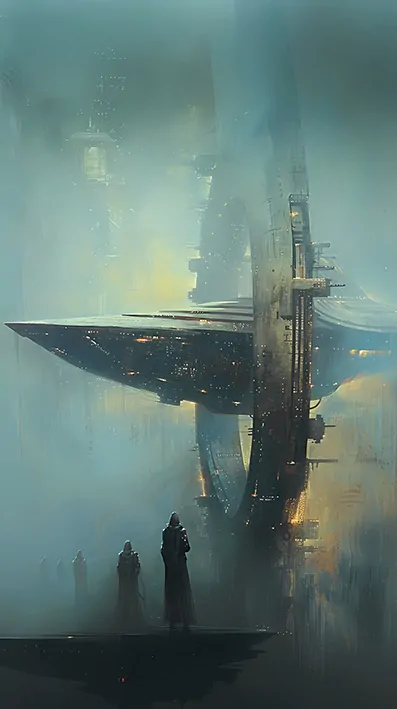 Tričko sci-fi - Přistání mimozemšťana