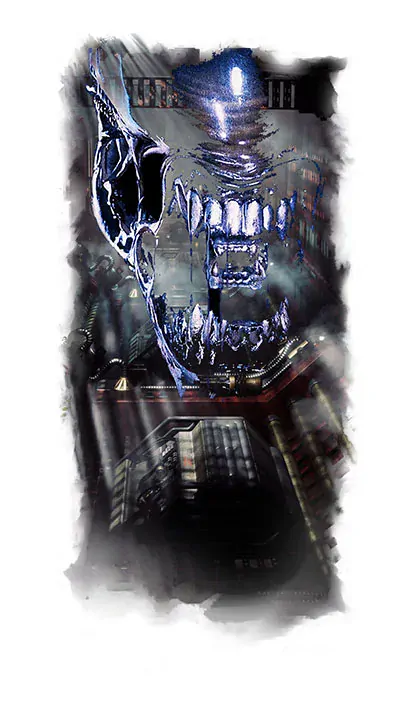 Tričko sci-fi - Vetřelec na lodi Nostromo