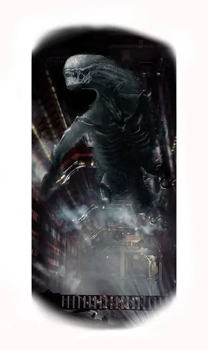 Tričko sci-fi - Vetřelec na lodi Nostromo 3