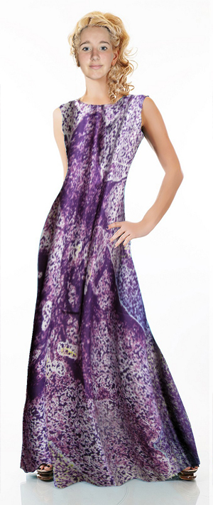 Látka - motiv - zvědavá kytka - 2 kusy