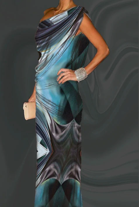 Metráž 40 - Safírové šperky (139 x 432 cm)