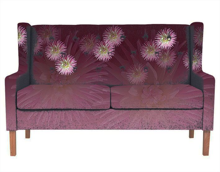 Bordura pro metráž 36 - "chryzantémy"