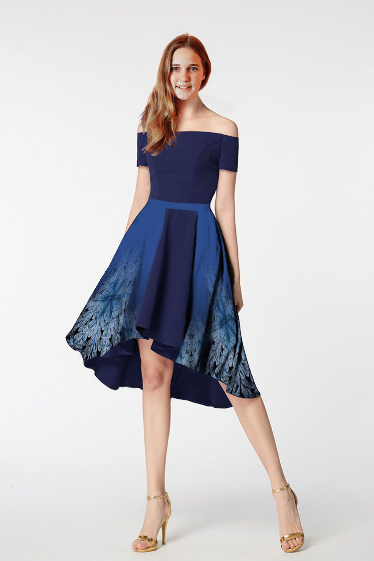 Bordura pro metráž 40 - "květy hlubin"