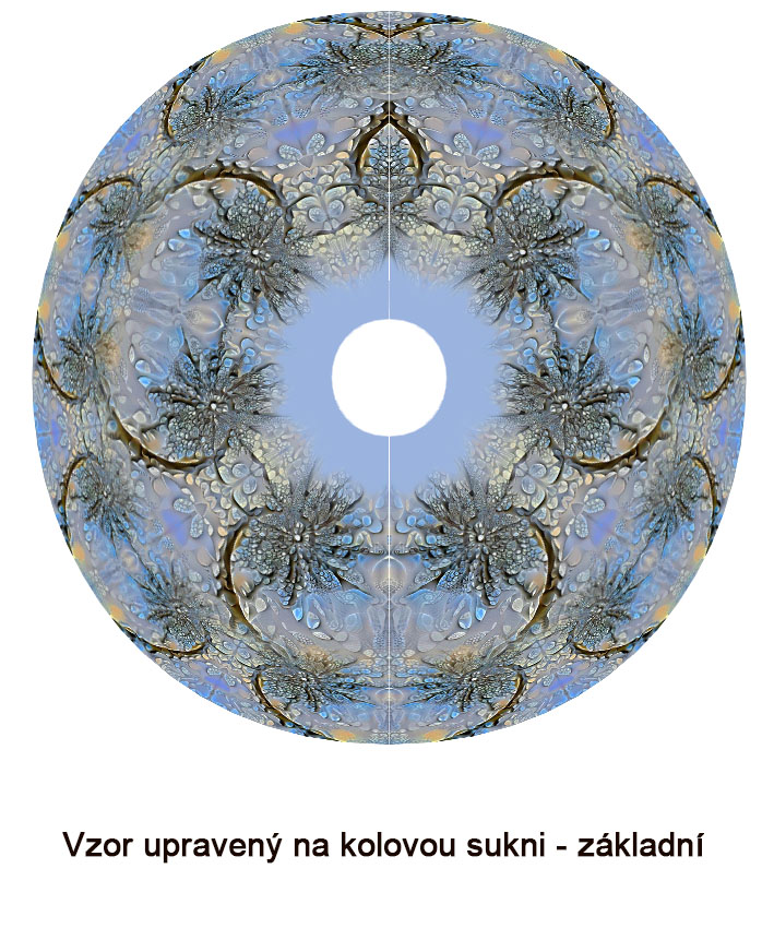 Bordura pro metráž 47 - Akvamarinové květy