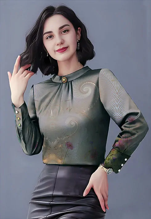 Bordura pro metráž 49 - "květy s ornamentem"