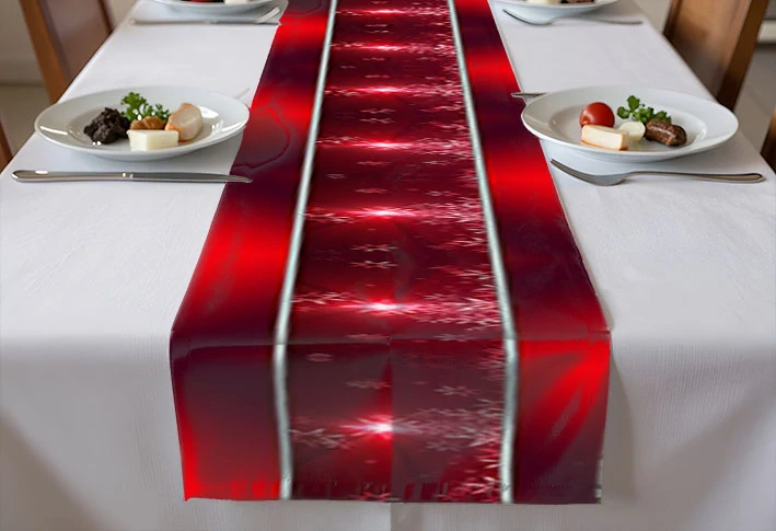 napron - běhoun na stůl 200 x 25 cm - vánoční 3/2 - 4 ks